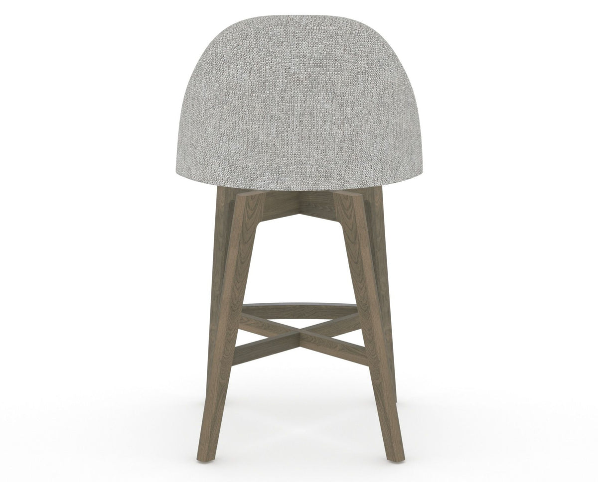 Canadel Downtown Tove Counter Stool in Shadow, 7C Fabric, back view