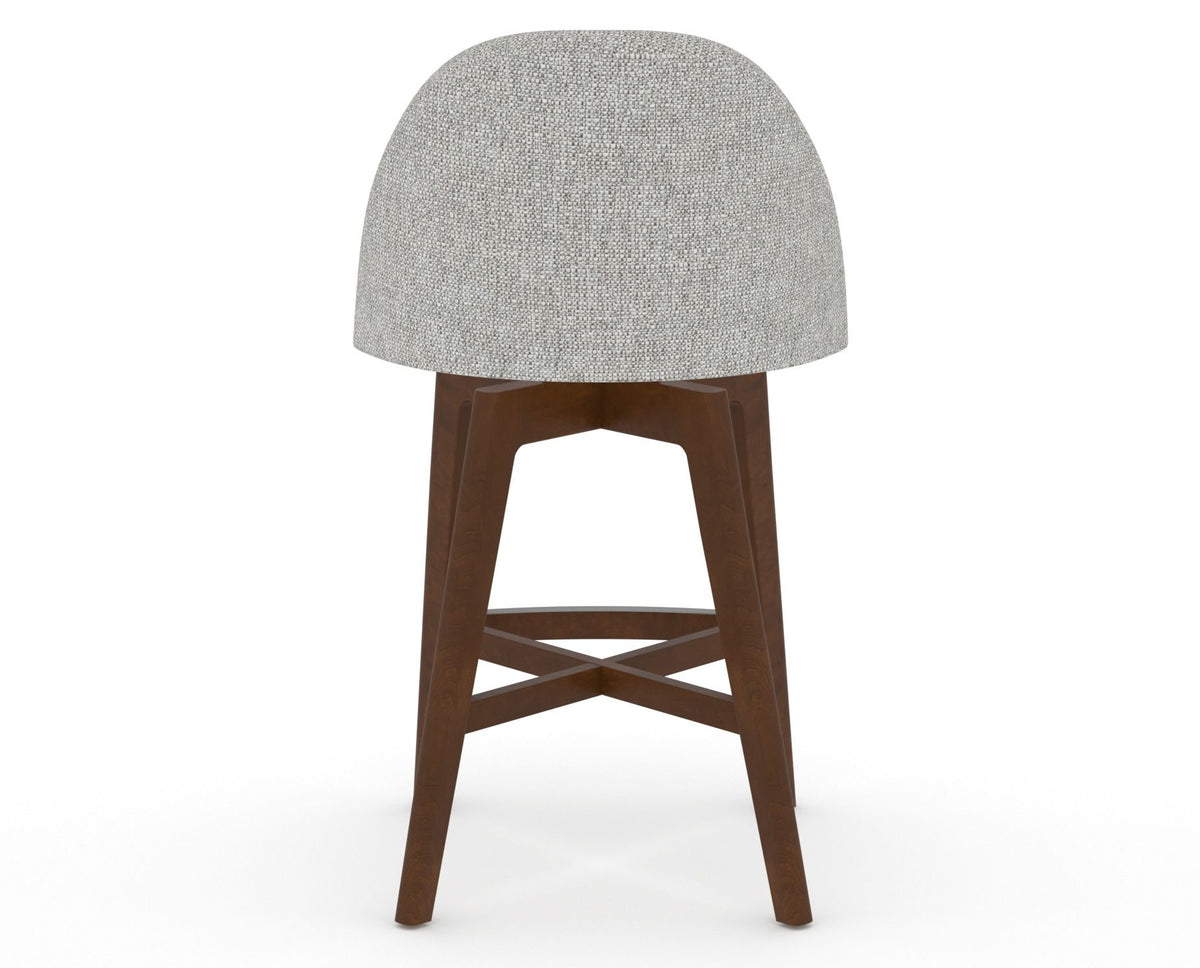 Canadel Downtown Tove Counter Stool in Cognac Washed, 7C Fabric, back view