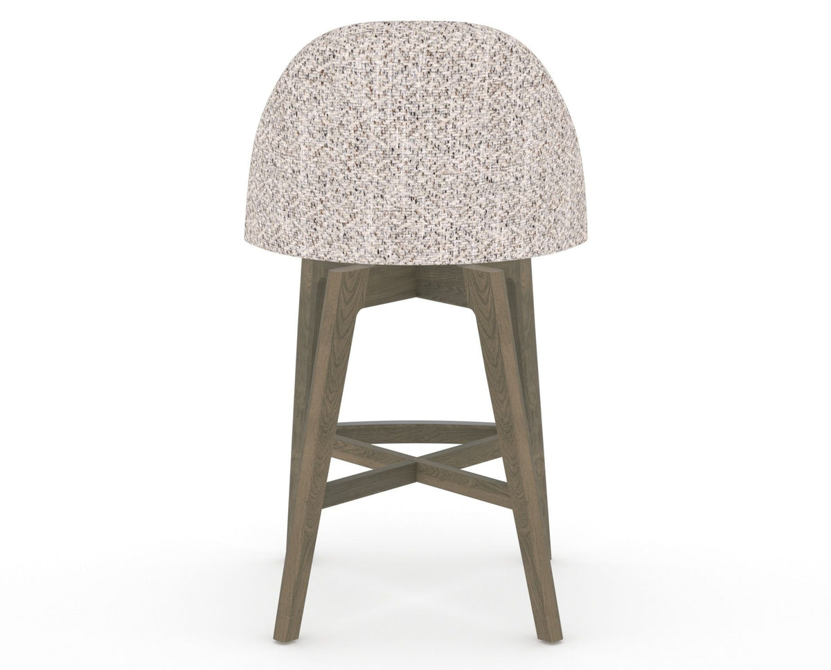 Canadel Downtown Tove Counter Stool in Shadow, FP Crypton®, back view