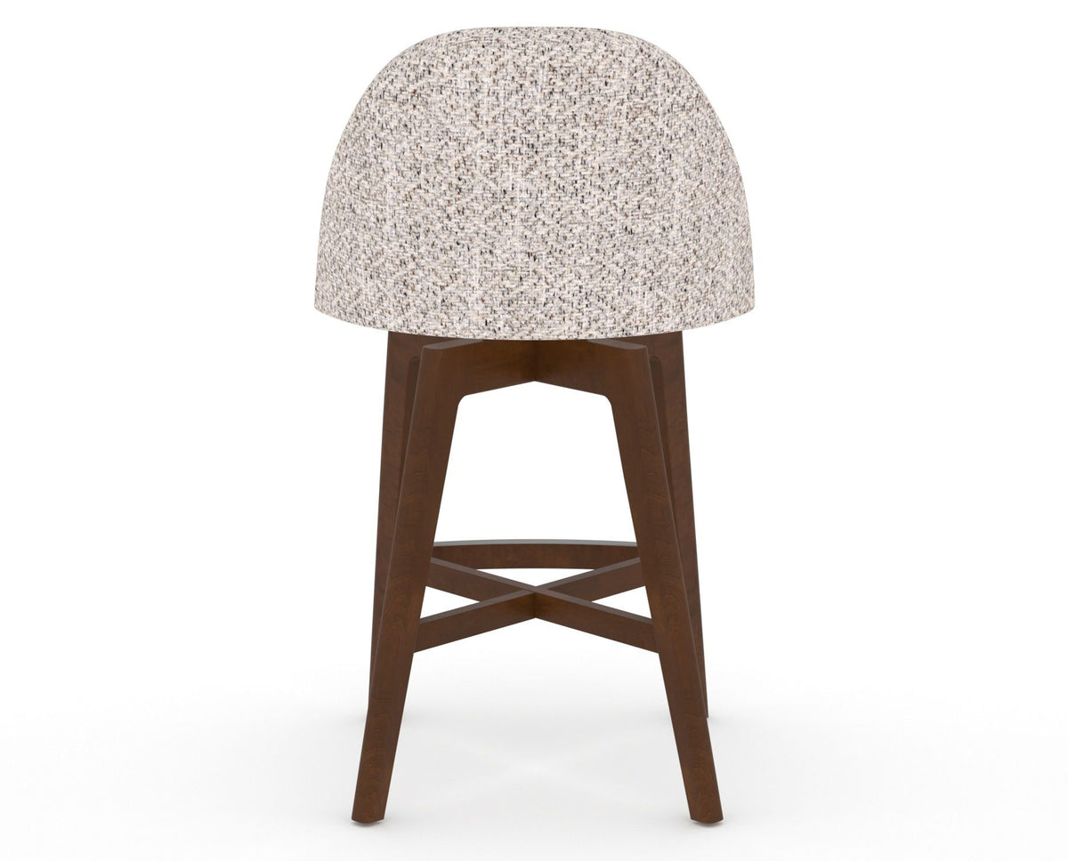 Canadel Downtown Tove Counter Stool in Cognac Washed, FP Crypton®, back view