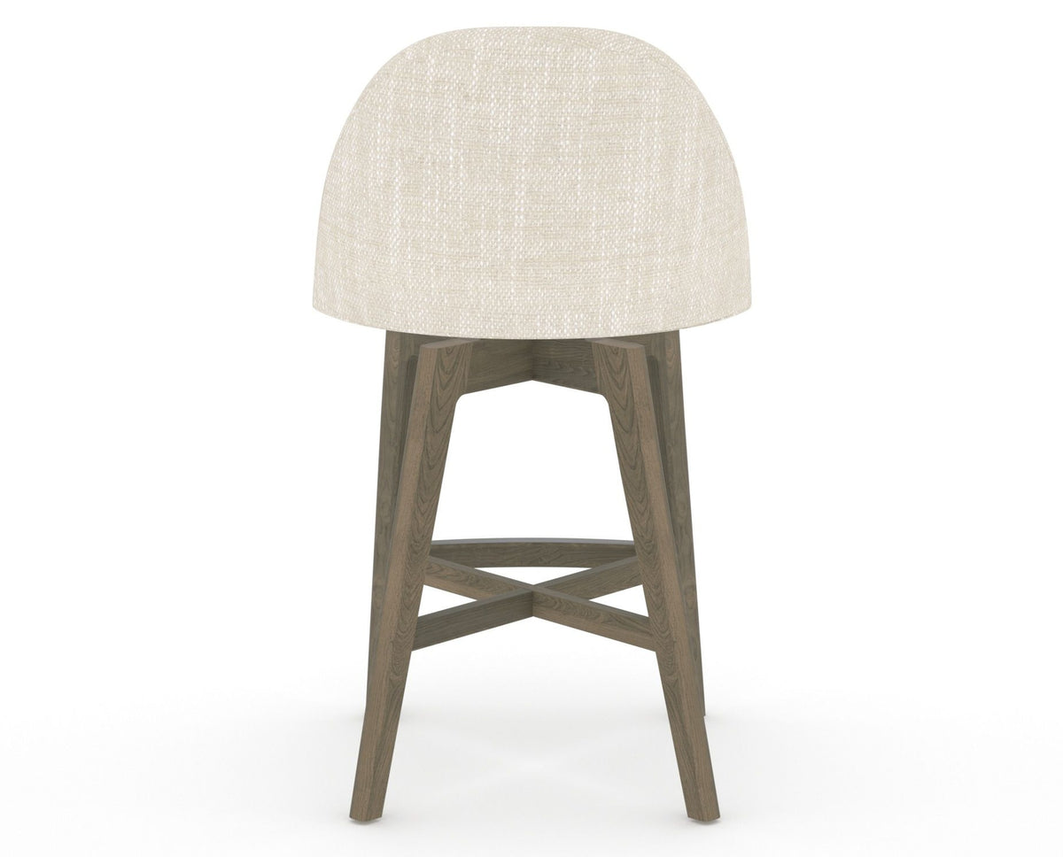 Canadel Downtown Tove Counter Stool in Shadow, FT InsideOut®, back view