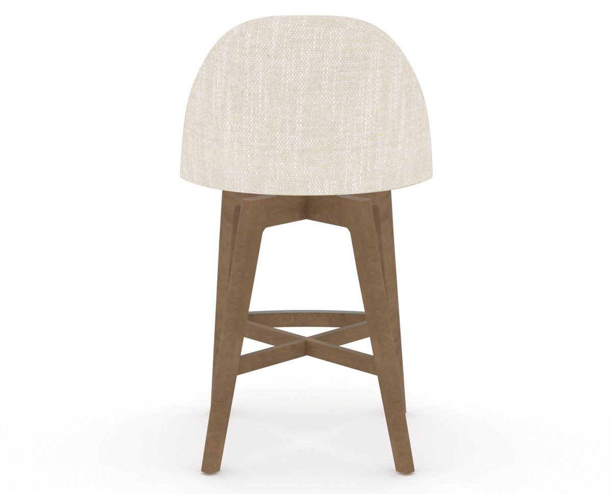 Canadel Downtown Tove Counter Stool in Pecan Washed, FT InsideOut®, back view