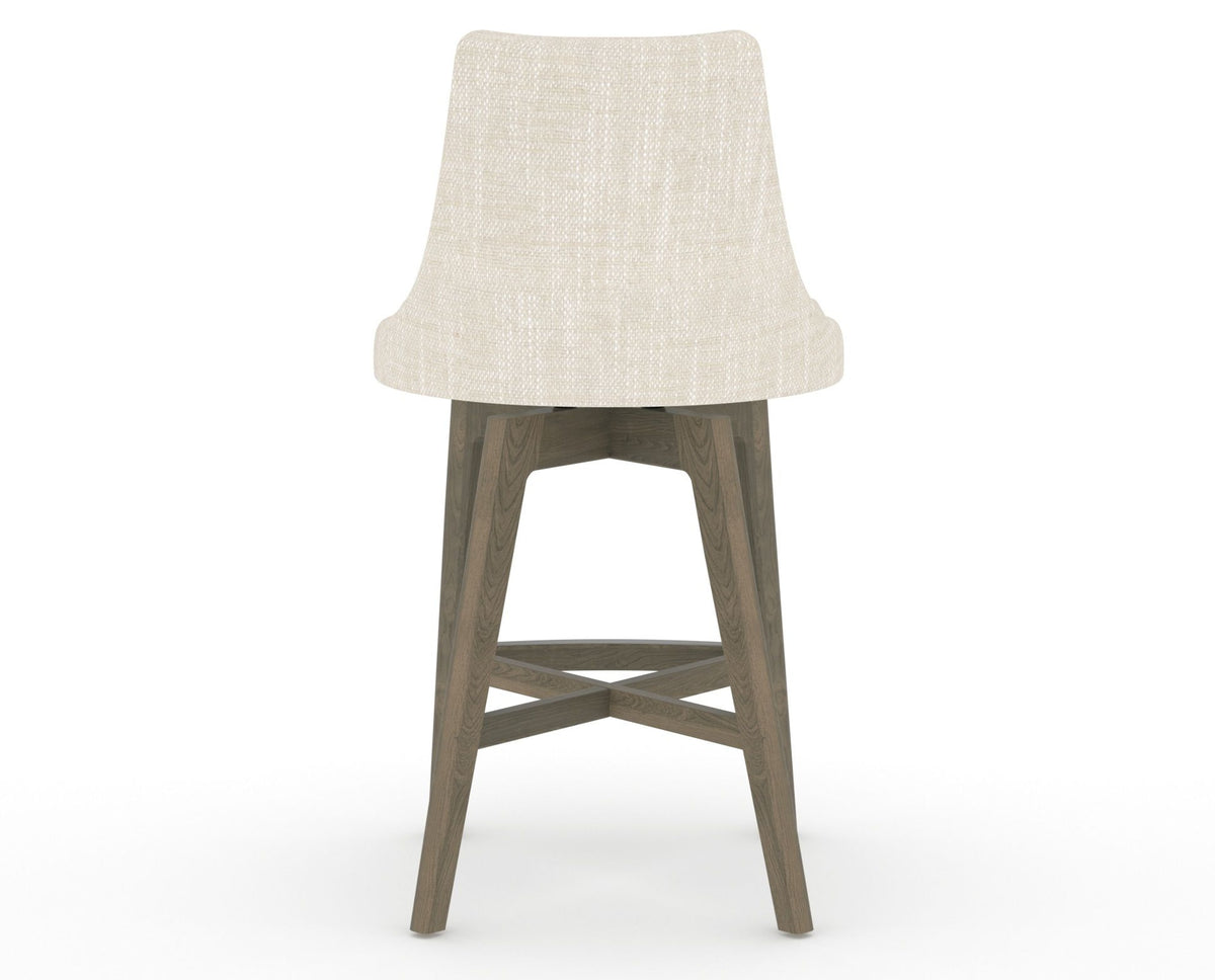 Canadel Downtown Trend Counter Stool in Shadow, FT InsideOut®, back view
