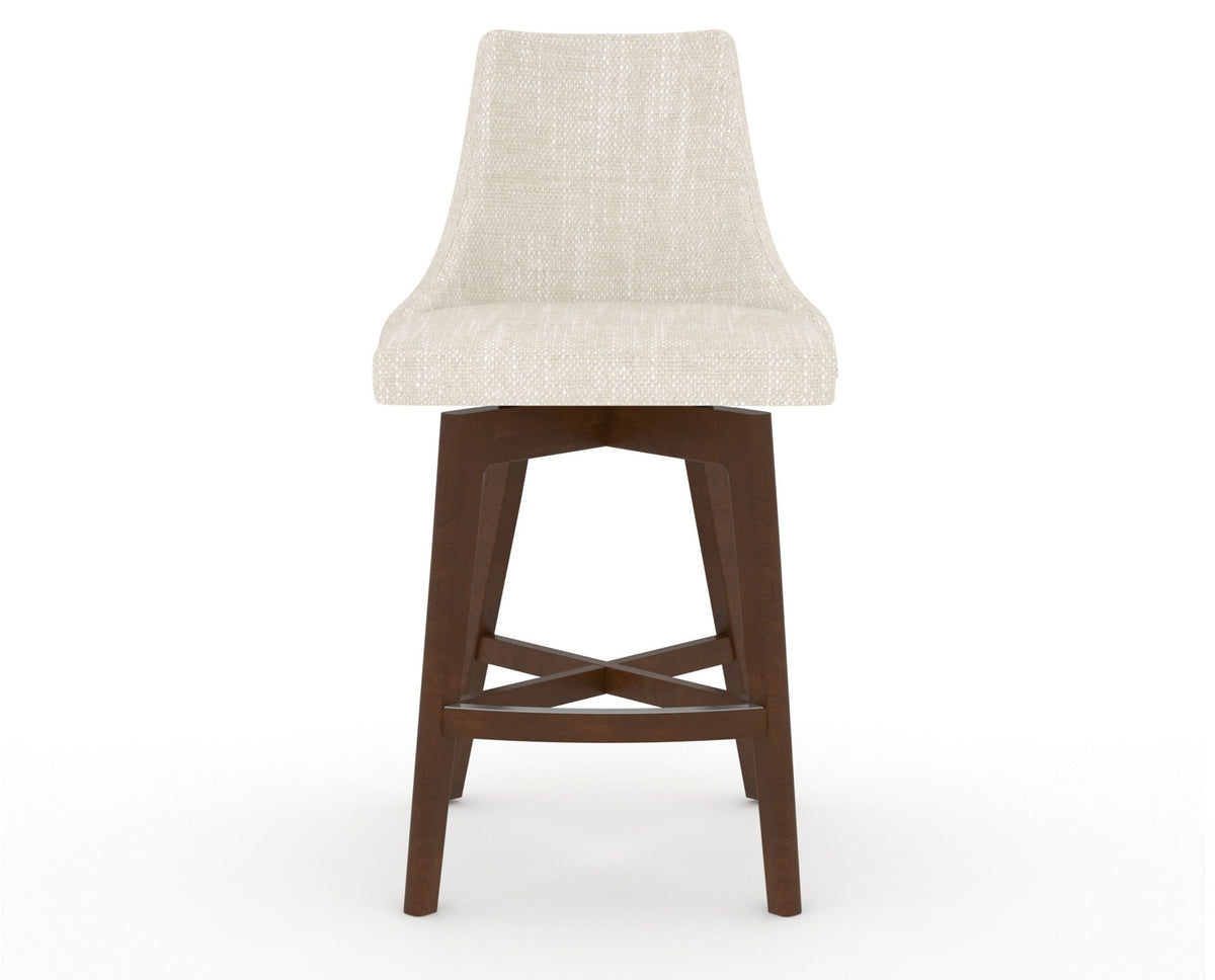 Canadel Downtown Trend Counter Stool in Cognac Washed, FT InsideOut®, front view