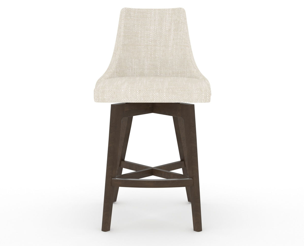 Canadel Downtown Trend Counter Stool in Hazelnut Washed, FT InsideOut®, front view