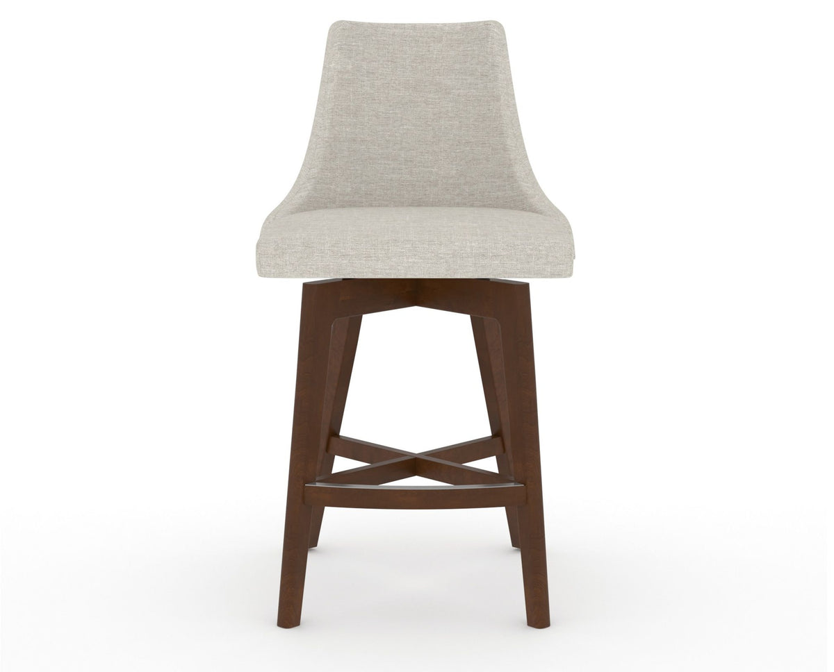 Canadel Downtown Trend Counter Stool in Cognac Washed, TB Fabric, front view