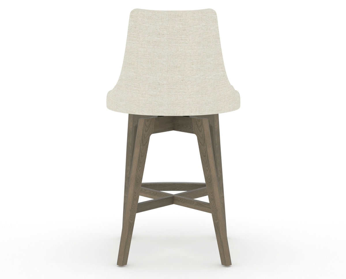 Canadel Downtown Trend Counter Stool in Shadow, TW Fabric, back view