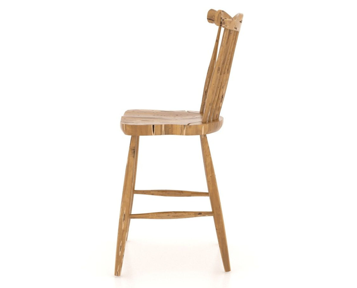 Canadel Champlain Wood Counter Stool 8162 in 01 Honey Washed, side view