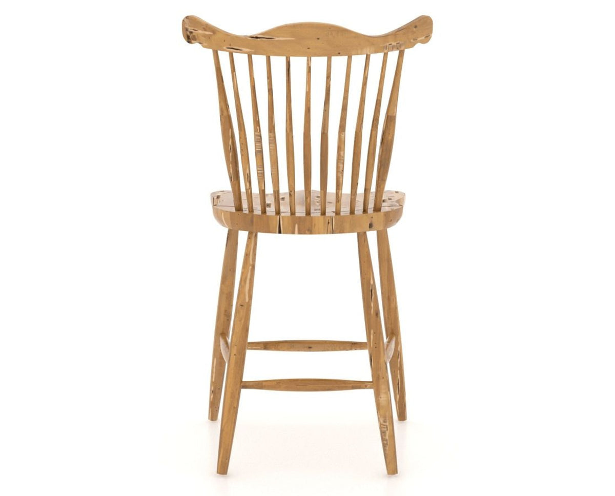 Canadel Champlain Wood Counter Stool 8162 in 01 Honey Washed, back view
