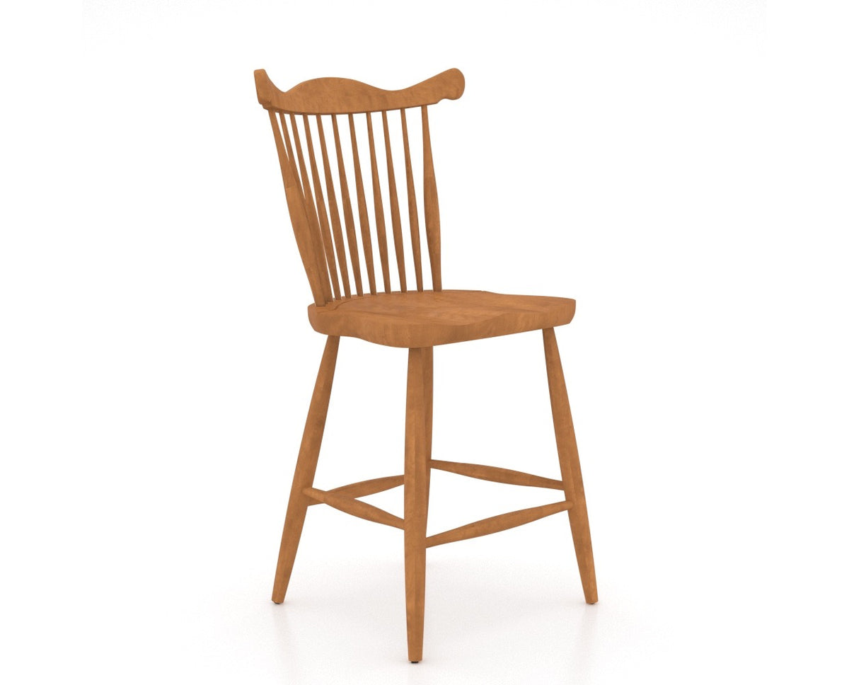 Canadel Farmhouse Counter Stool 8162 in Honey Washed, three-quarter view