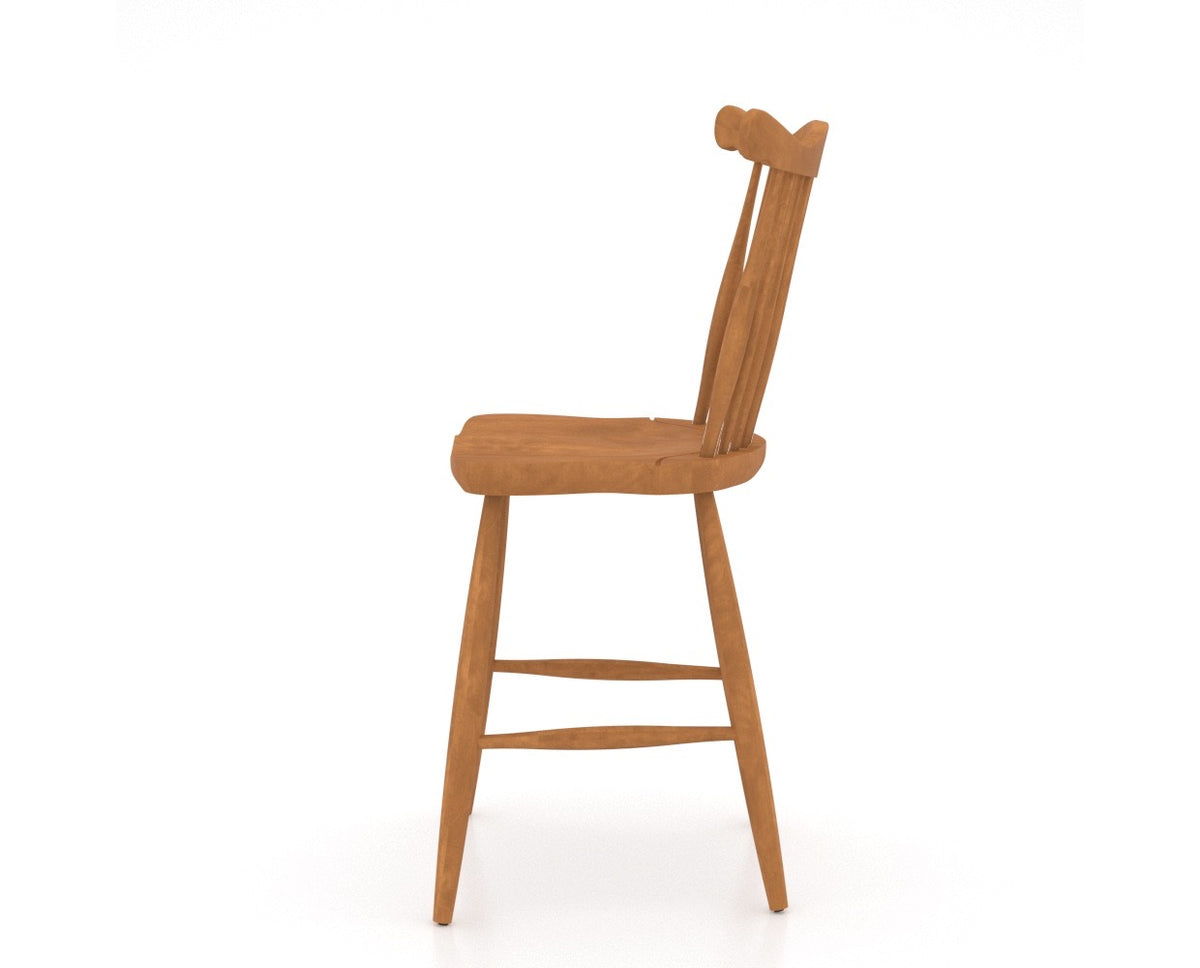 Canadel Farmhouse Counter Stool 8162 in Honey Washed, side view