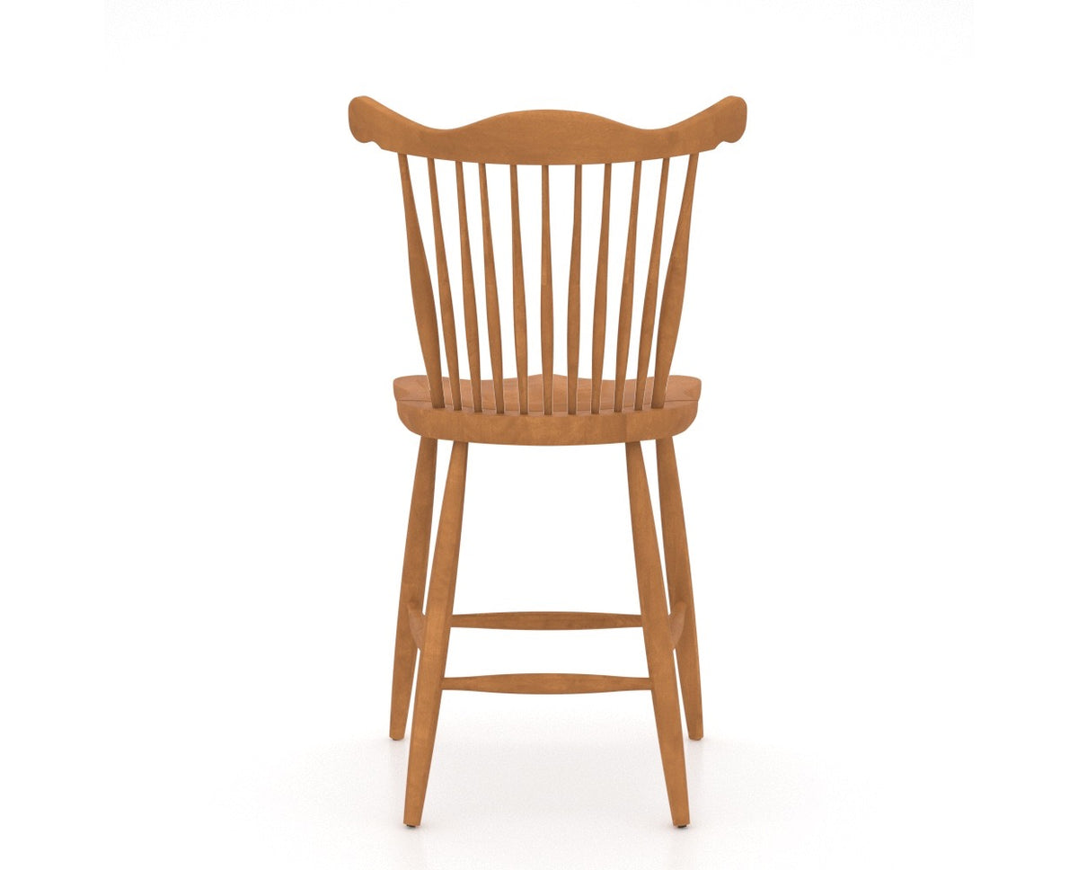Canadel Farmhouse Counter Stool 8162 in Honey Washed, back view