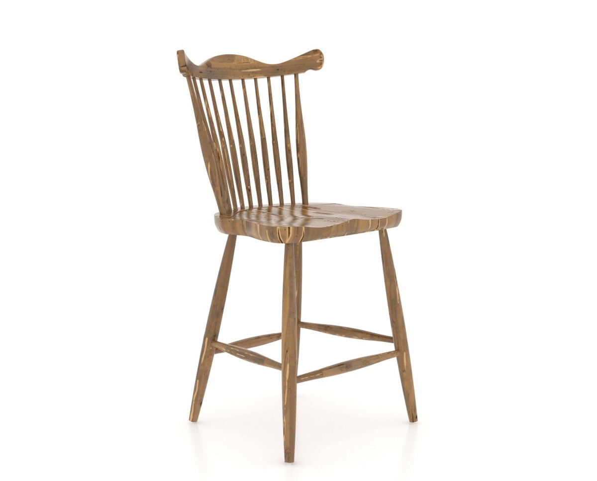 Canadel Champlain Counter Stool 8162 in Oak Washed, three-quarter view