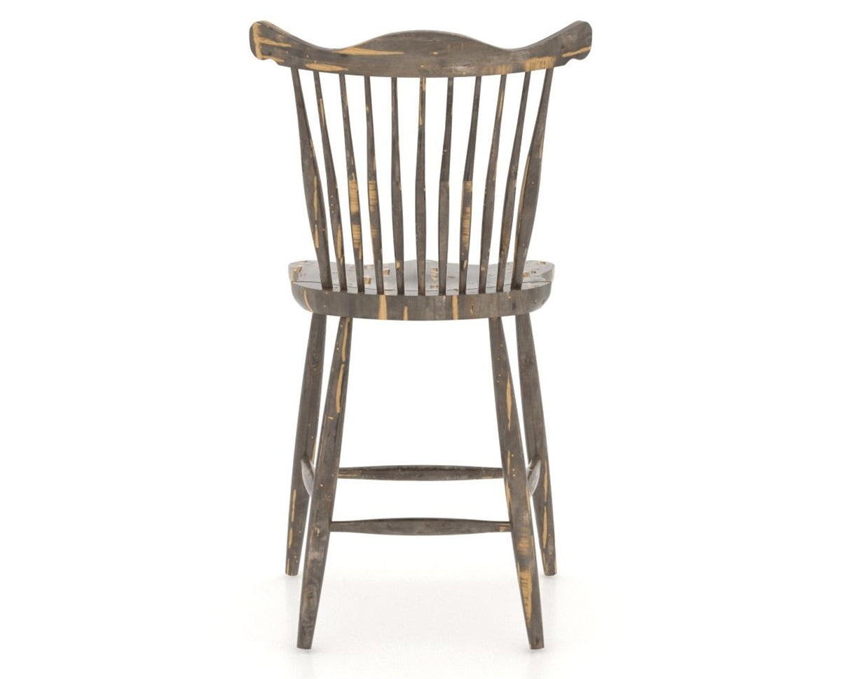 Canadel Champlain Wood Counter Stool 8162 in 08 Shadow, back view