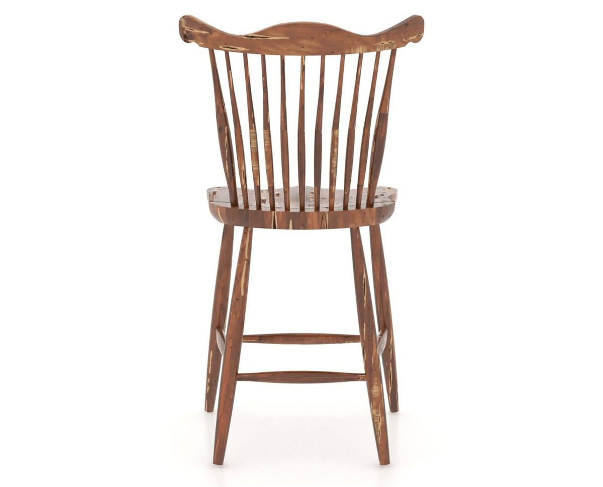Canadel Champlain Wood Counter Stool 8162 in 33 Spice Washed, back view