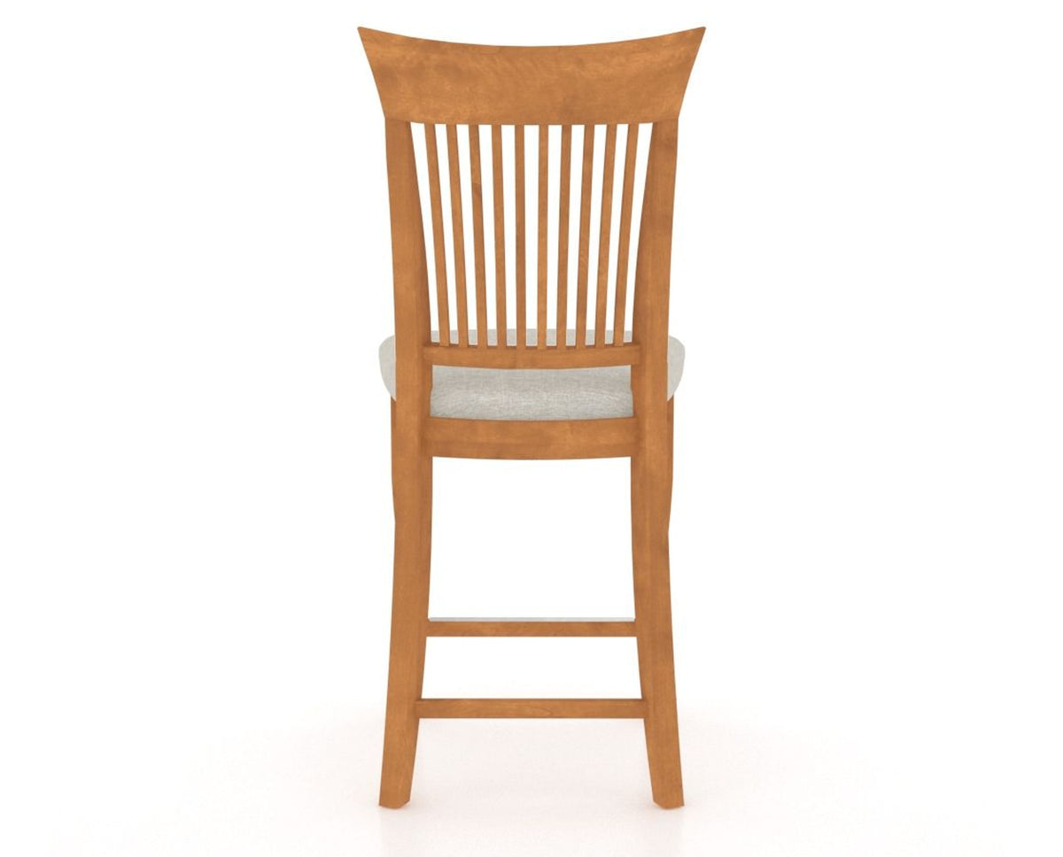 Canadel Upholstered Counter Stool 8270 in Fixed Base, back view