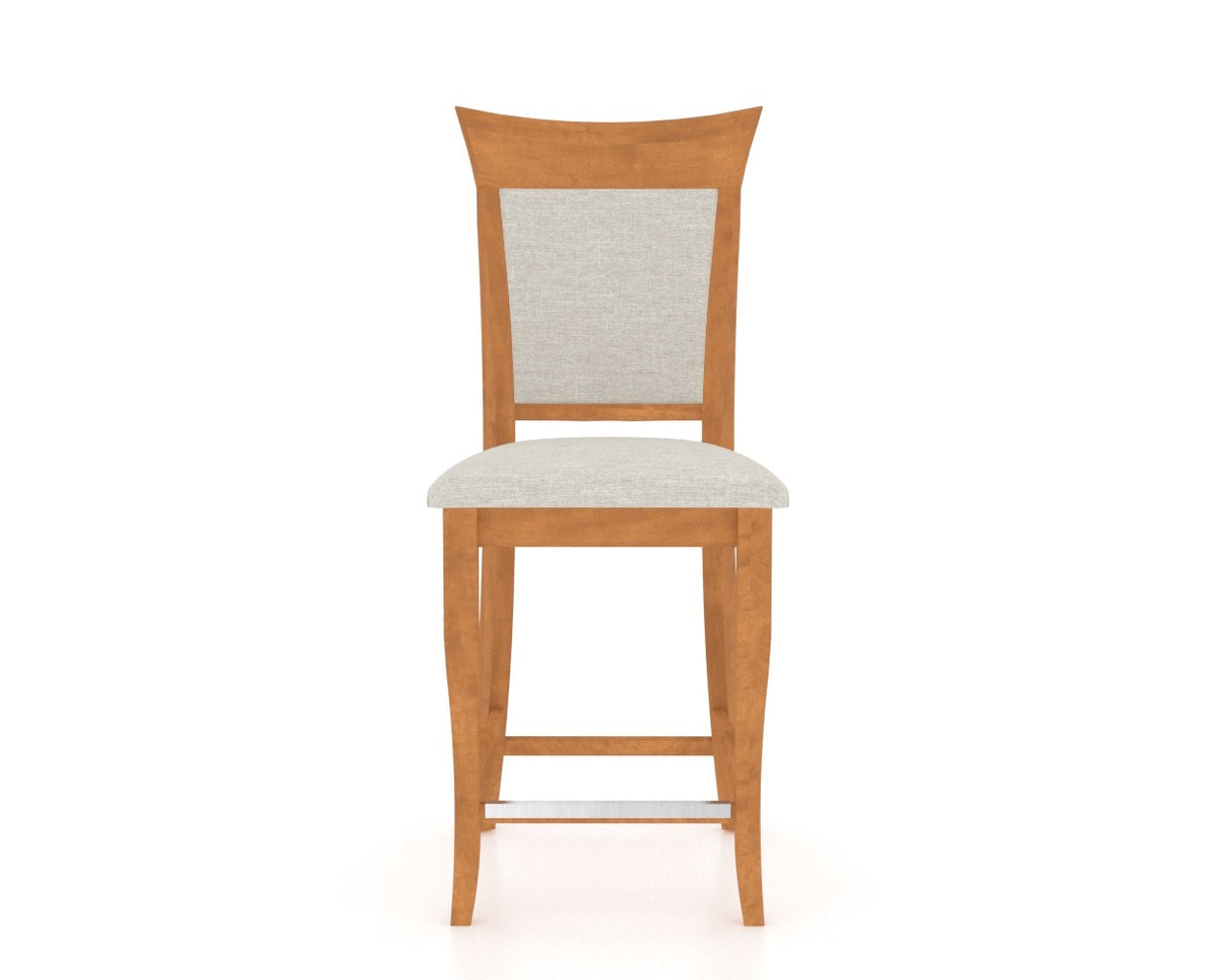 Canadel Upholstered Counter Stool 8274 in Fixed Base, front view