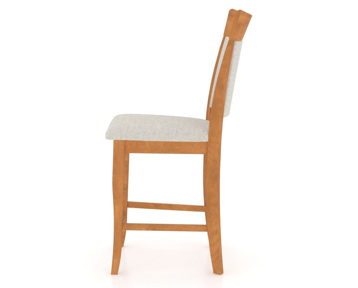 Canadel Upholstered Counter Stool 8274 in Fixed Base, side view