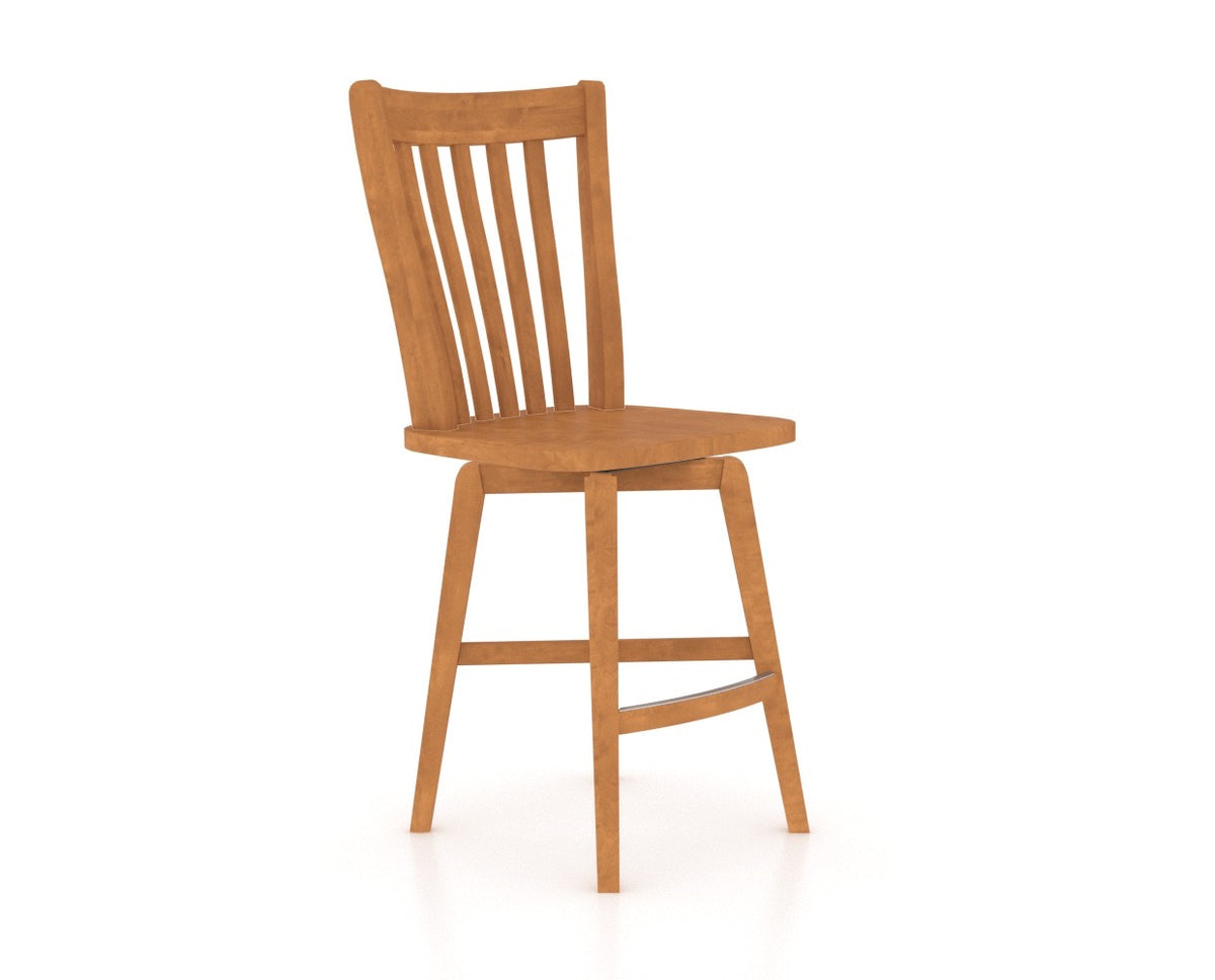 Canadel Core Counter Stool 7119 in Honey Washed, three-quarter view