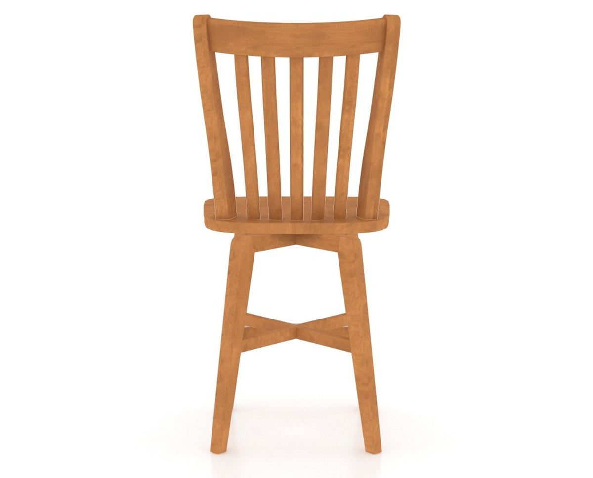 Canadel Swivel Counter Stool 7119 in Honey Washed, back view