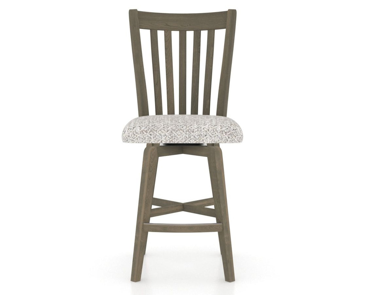 Canadel Swivel Counter Stool 7119 in FP Crypton® and 08 Shadow, front view