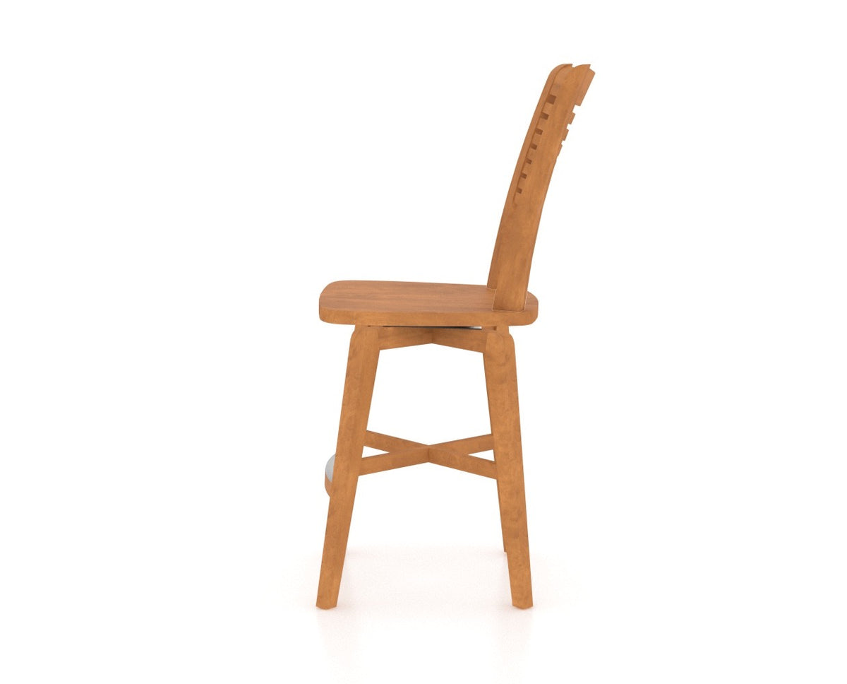 Canadel Core Counter Stool 7229 in Honey Washed, side view