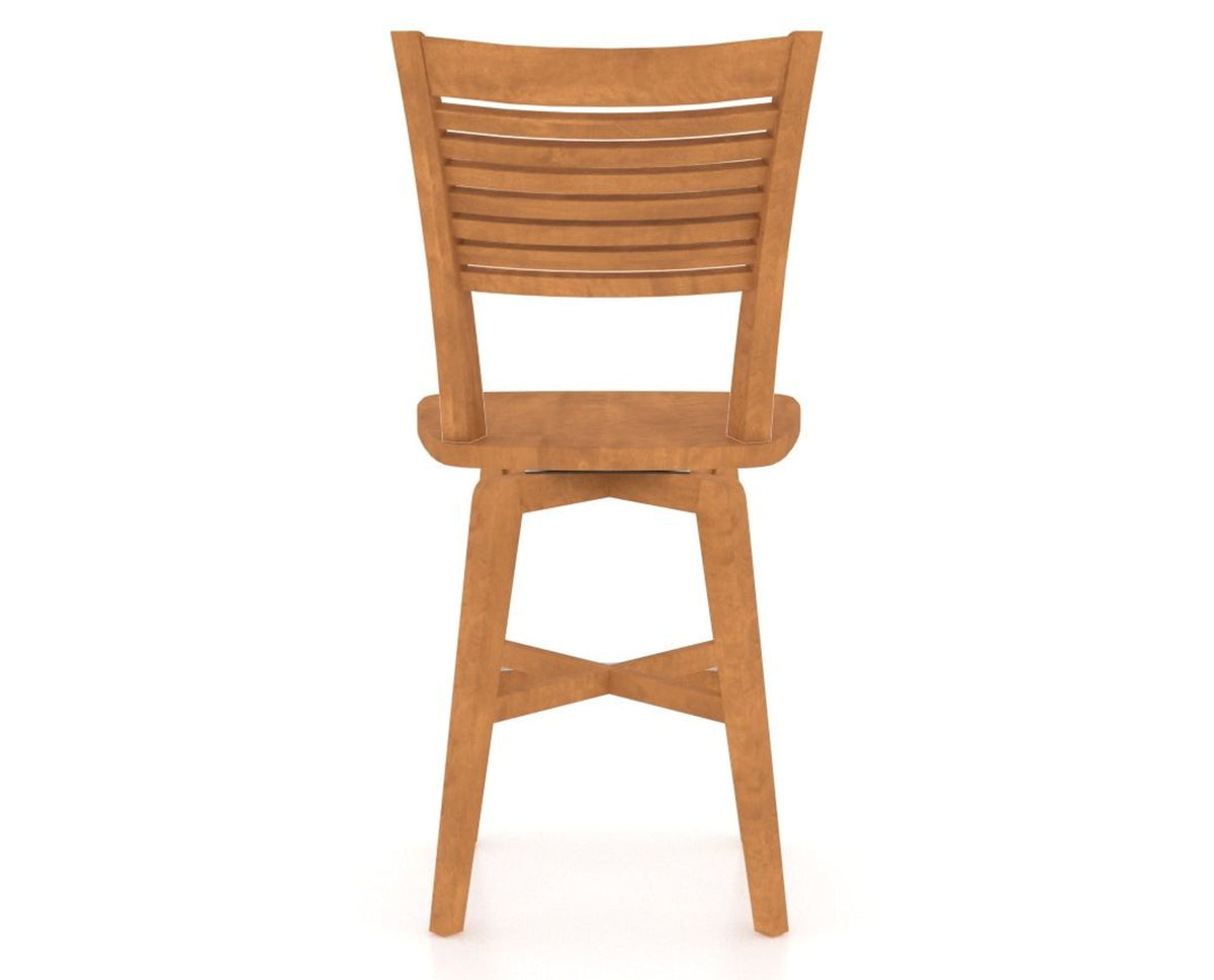 Canadel Swivel Counter Stool 7229 in Honey Washed, back view