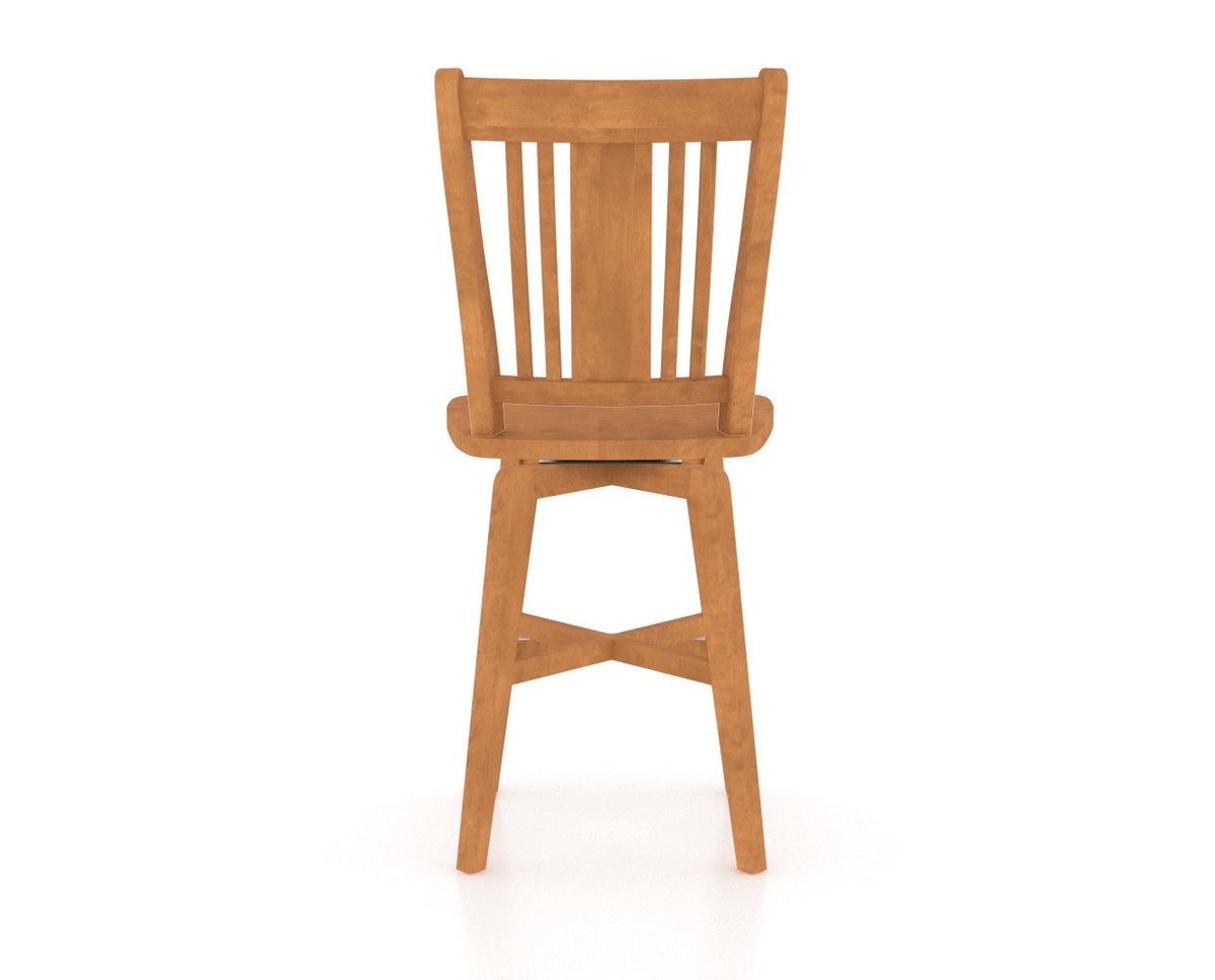 Canadel Core Counter Stool 7250 in Honey Washed, back view