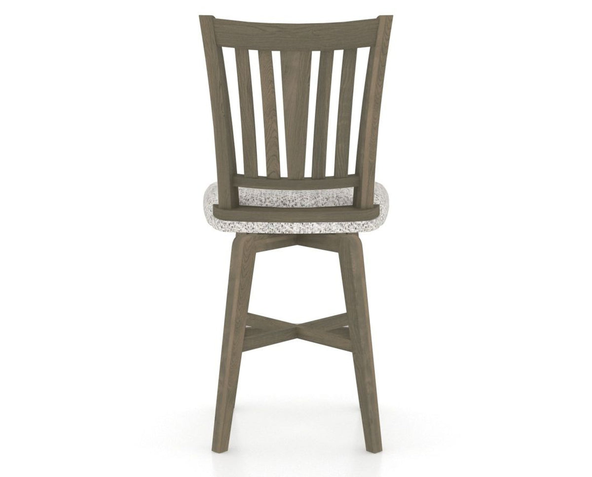 Canadel Swivel Counter Stool 7351 in FP Crypton® and 08 Shadow, back view