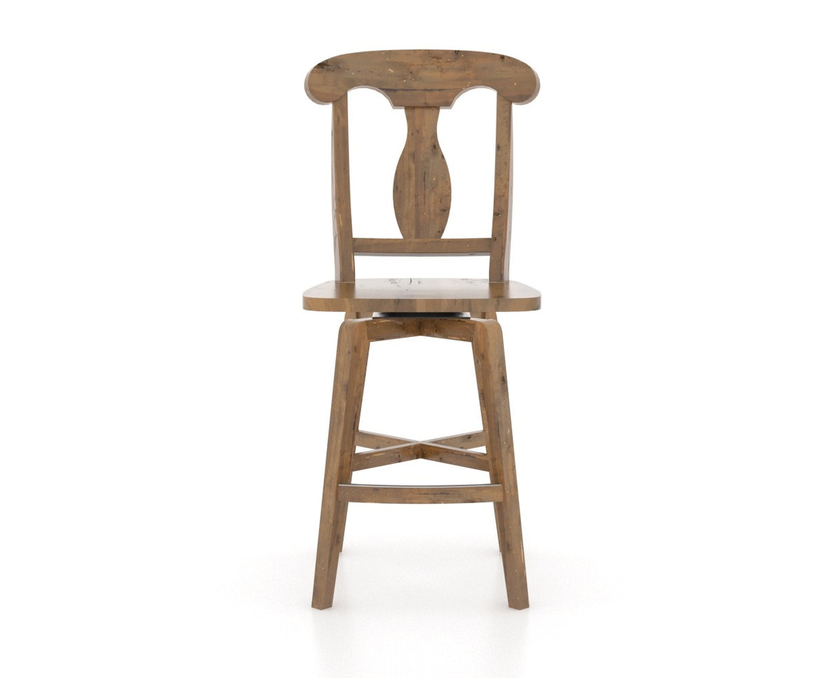 Canadel Champlain Counter Stool 7600 in Oak Washed, front view