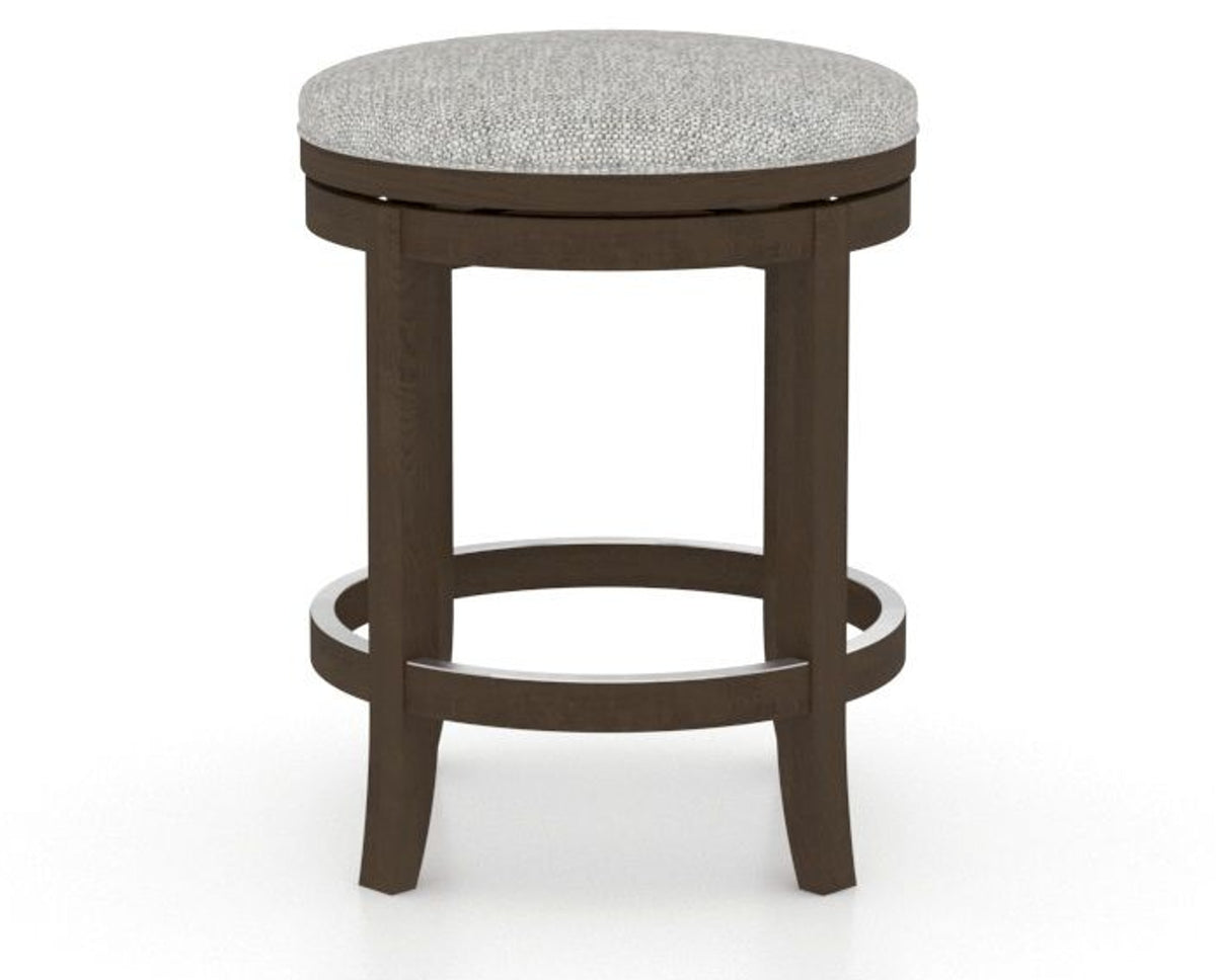Canadel Stump Too Counter Stool in Hazelnut Washed, 7C Fabric, front view