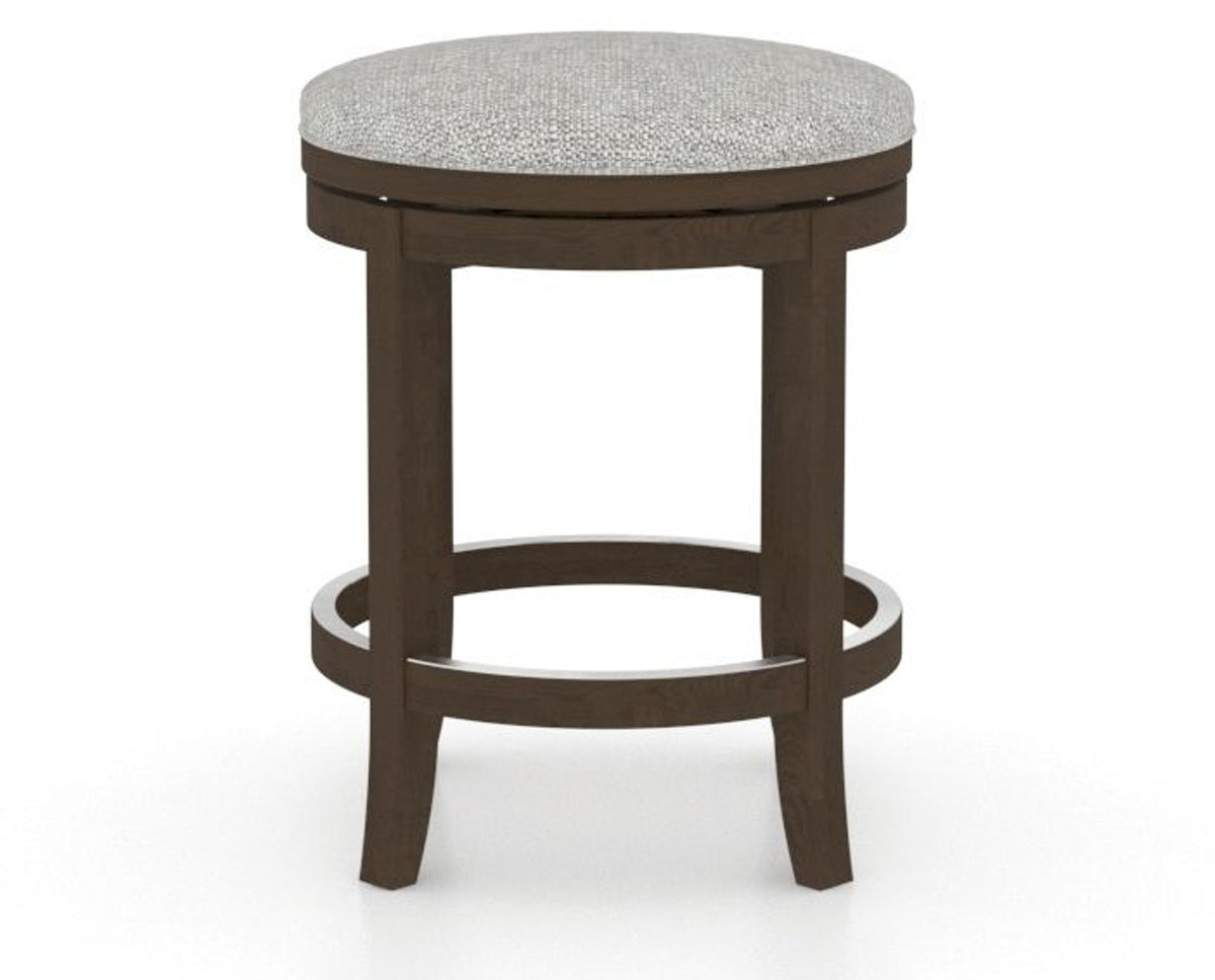 Canadel Stump Too Counter Stool in Hazelnut Washed, 7C Fabric, side view