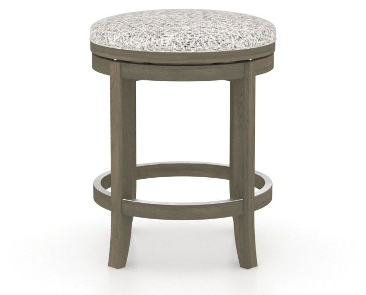 Canadel Stump Too Counter Stool in Shadow, FP Crypton®, side view