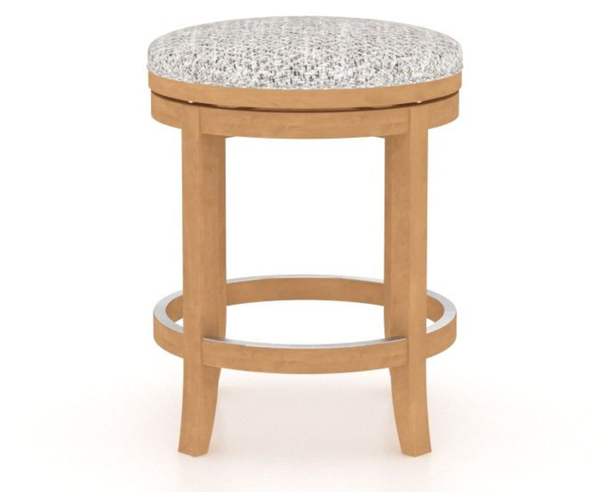 Canadel Stump Too Counter Stool in Caramel Washed, FP Crypton®, front view