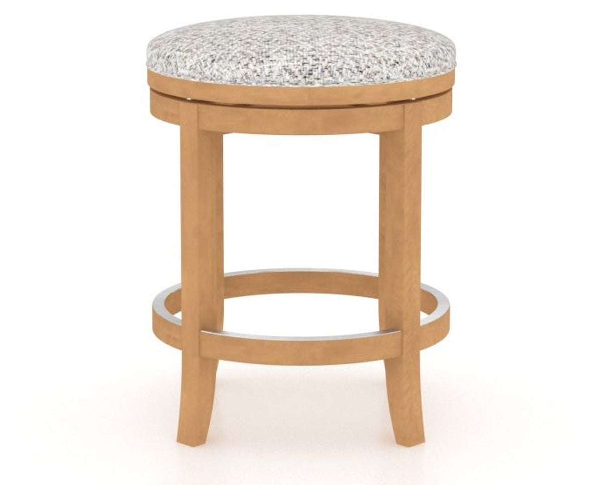 Canadel Stump Too Counter Stool in Caramel Washed, FP Crypton®, side view
