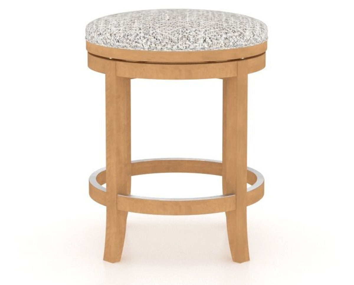 Canadel Stump Too Counter Stool in Caramel Washed, FP Crypton®, back view