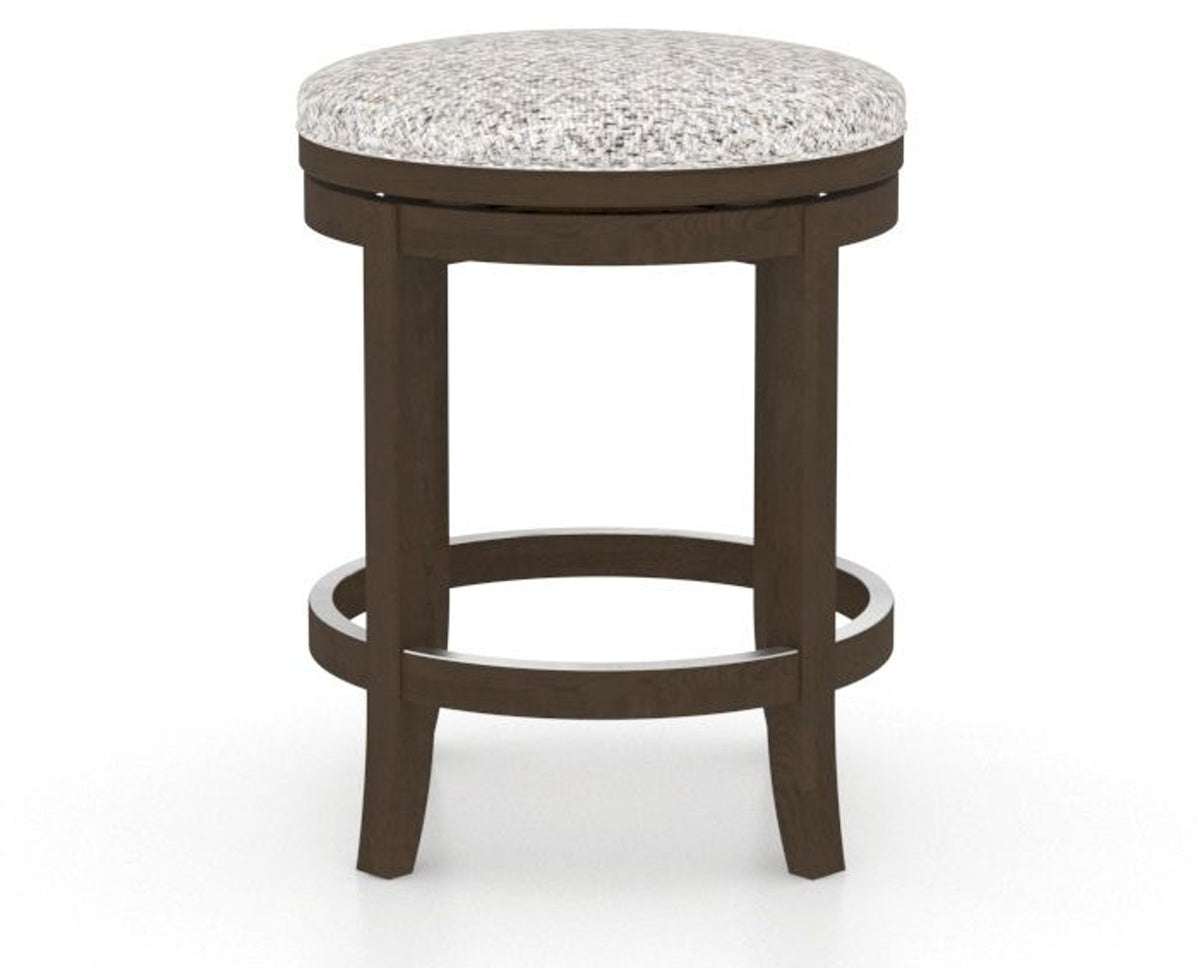 Canadel Stump Too Counter Stool in Hazelnut Washed, FP Crypton®, side view