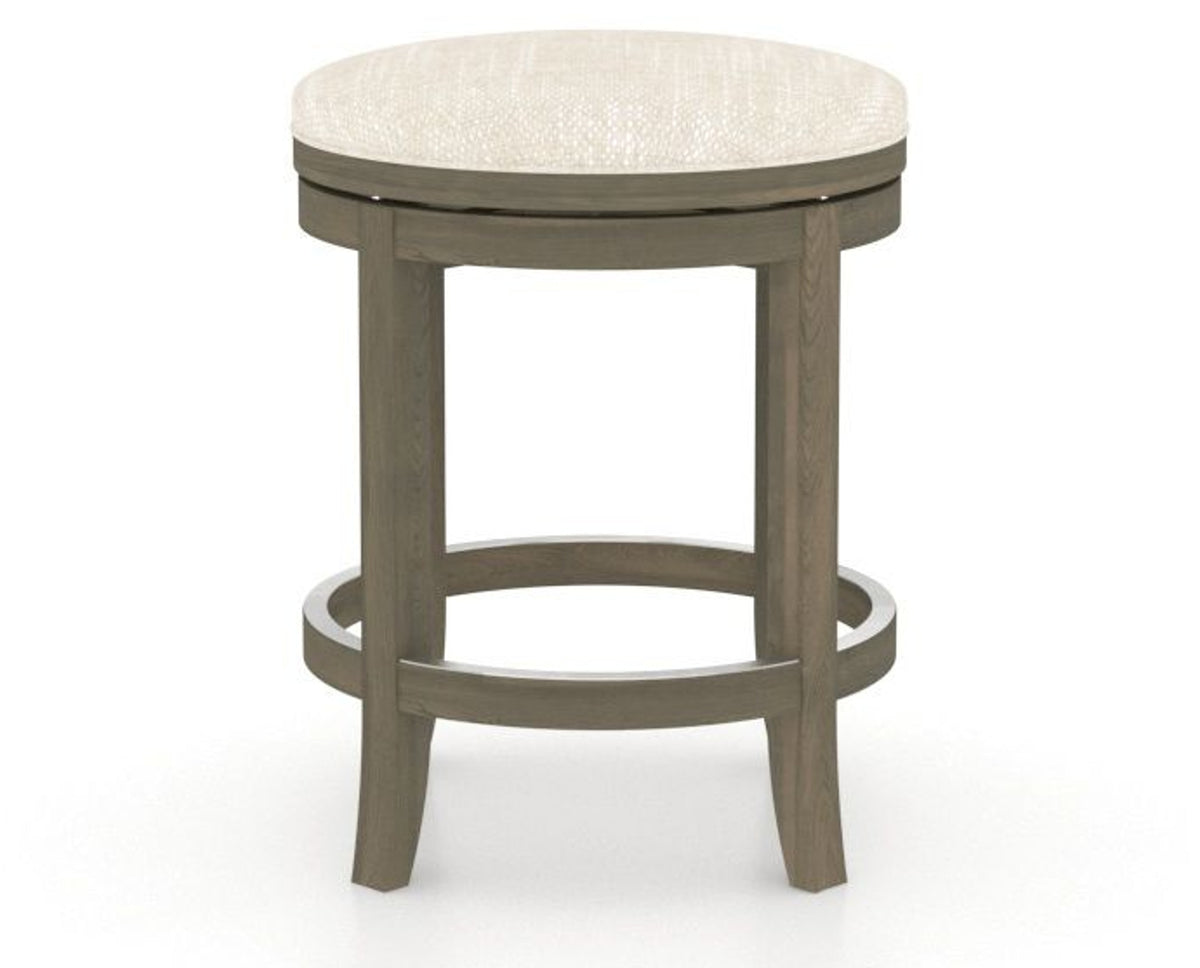 Canadel Stump Too Counter Stool in Shadow, FT InsideOut®, front view