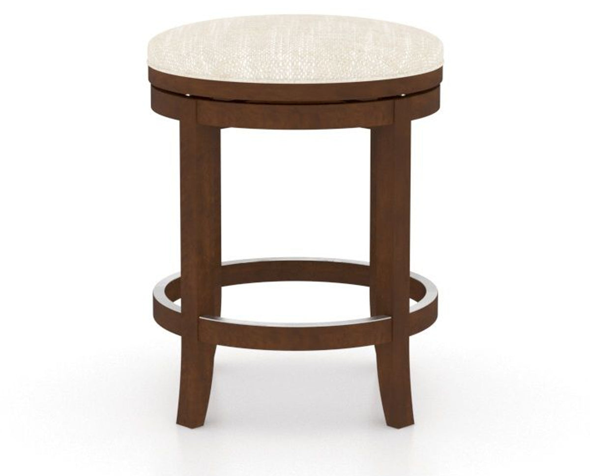 Canadel Stump Too Counter Stool in Cognac Washed, FT InsideOut®, back view