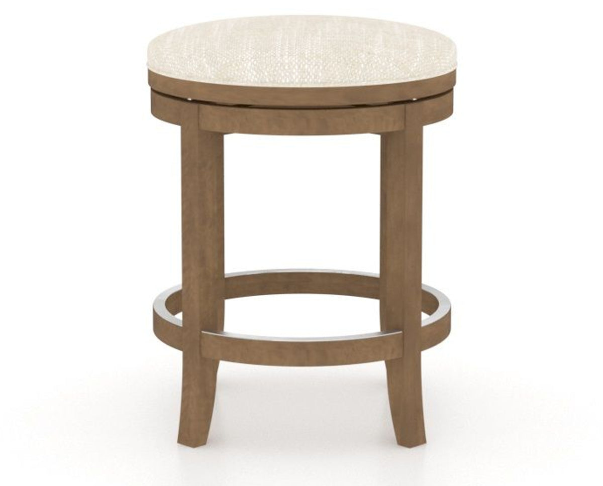 Canadel Stump Too Counter Stool in Pecan Washed, FT InsideOut®, back view