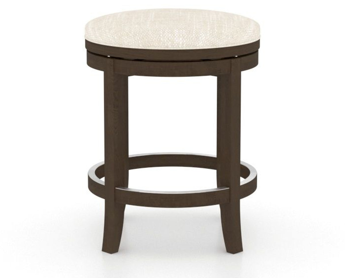 Canadel Stump Too Counter Stool in Hazelnut Washed, FT InsideOut®, front view