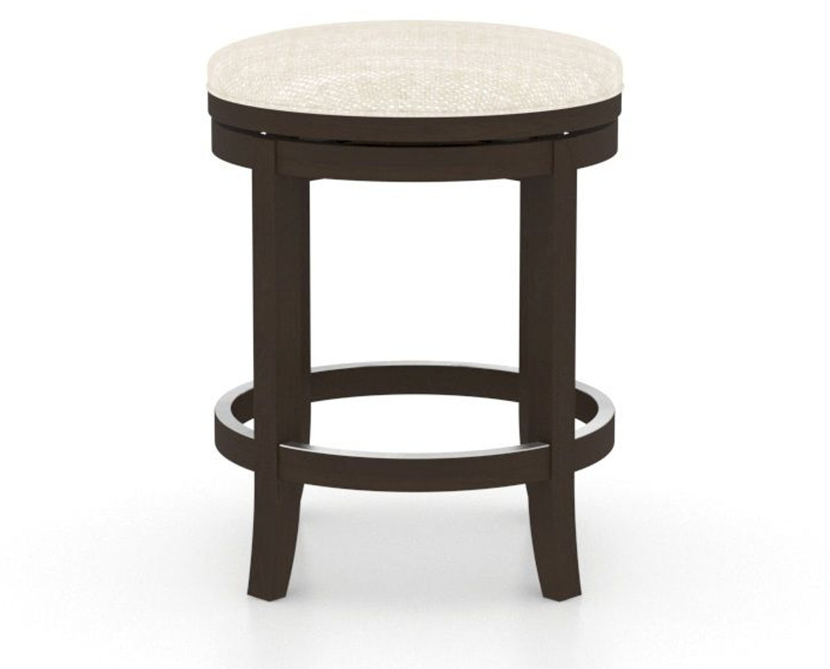 Canadel Stump Too Counter Stool in Davy's Grey, FT InsideOut®, side view