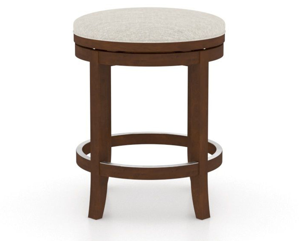 Canadel Stump Too Counter Stool in Cognac Washed, TB Fabric, front view
