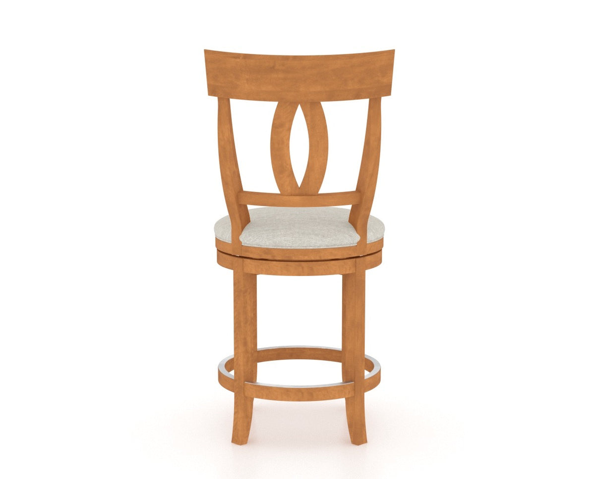 Canadel Core Counter Stool 8100 in Swivel Base, back view