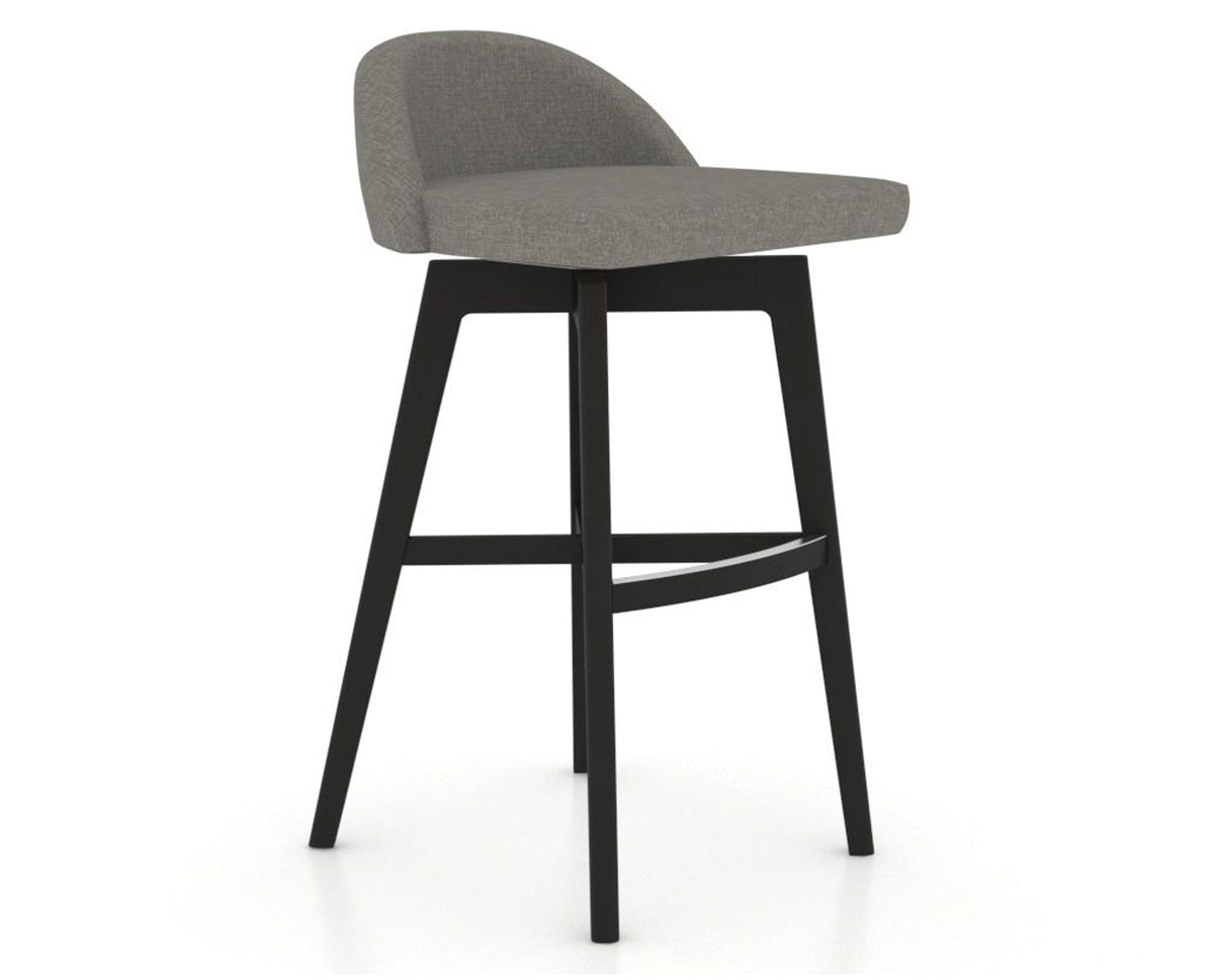 Canadel Downtown Swivel Counter or Bar Stool 8138 in Bar Height, three-quarter view