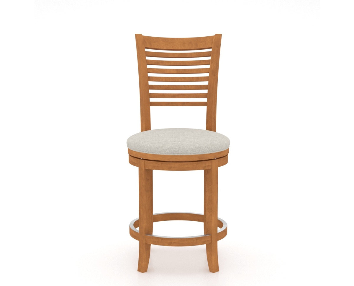 Canadel Upholstered Counter Stool 8229 in Swivel Base, front view