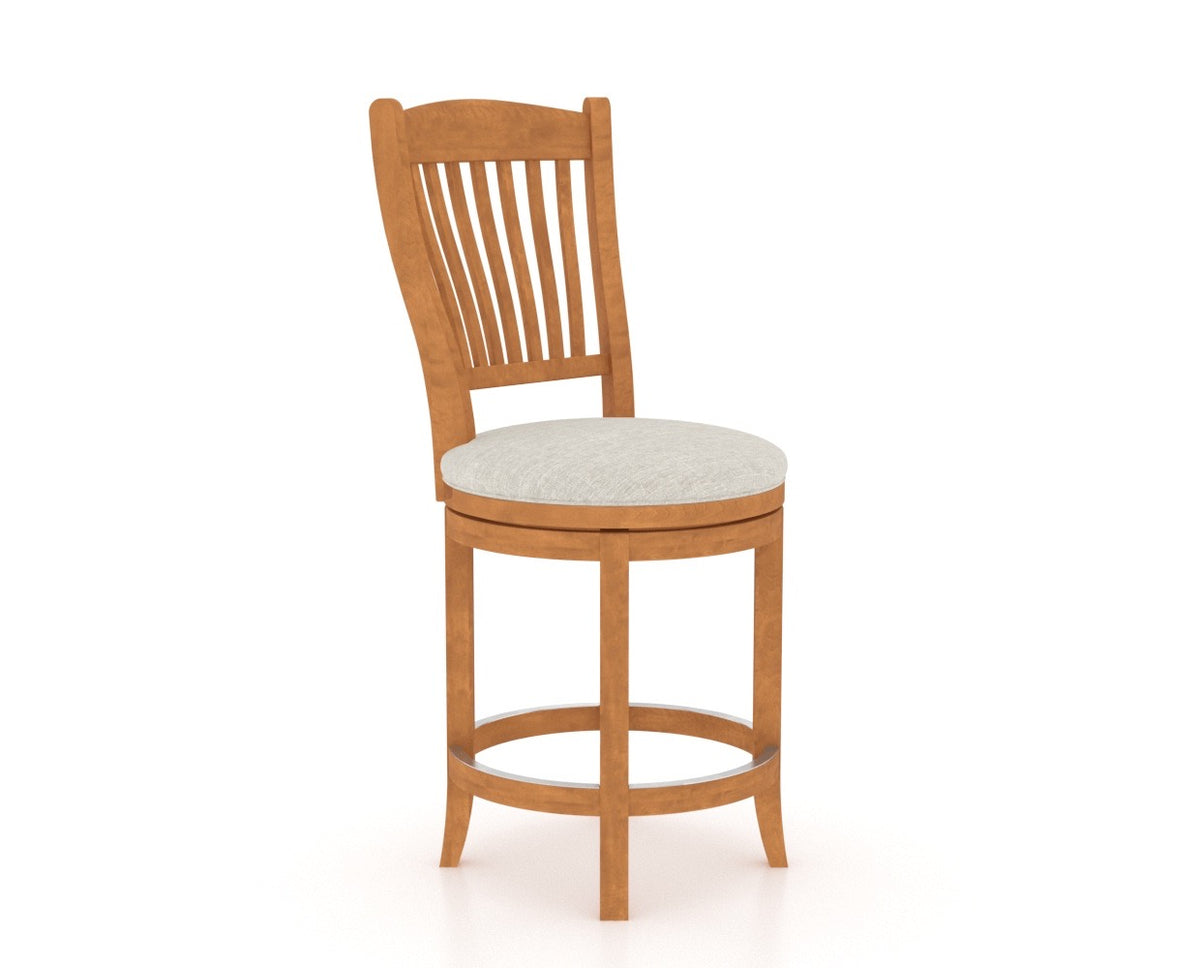 Canadel Core Counter Stool 8232 in Swivel Base, three-quarter view