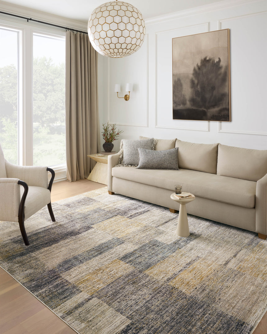 Soho Rug 08 | Grey / Gold