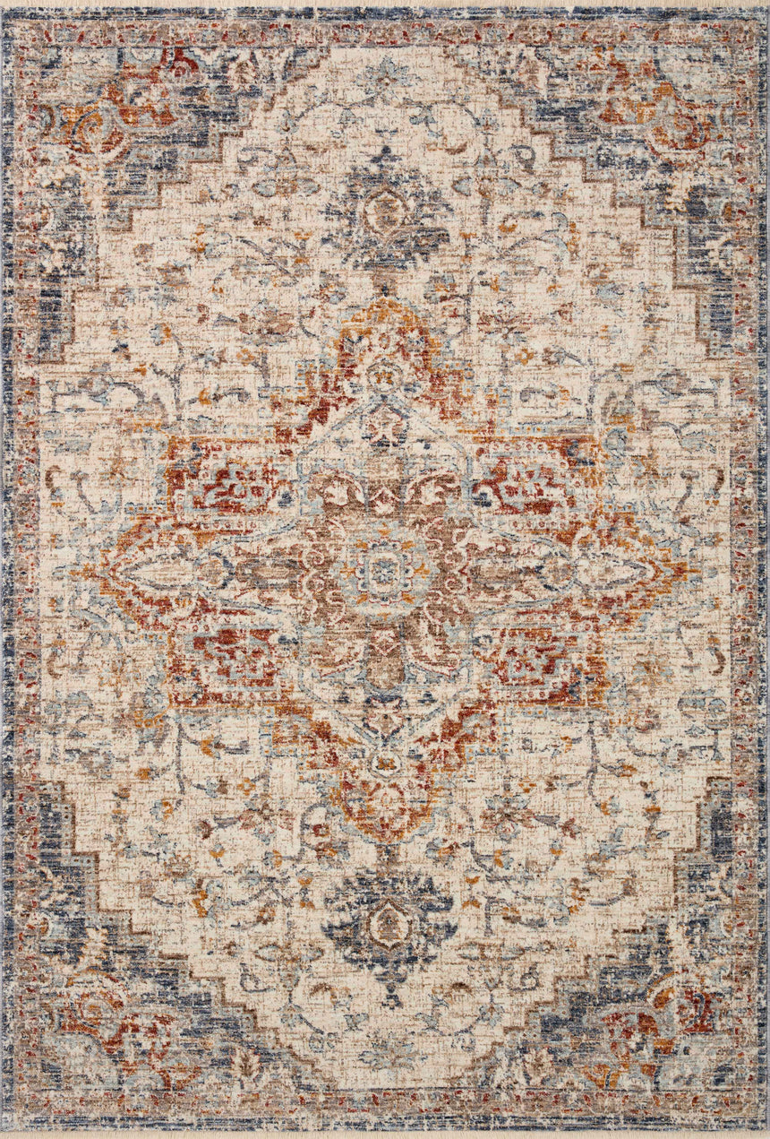 Sorrento Rug 05 | Ivory / Fiesta
