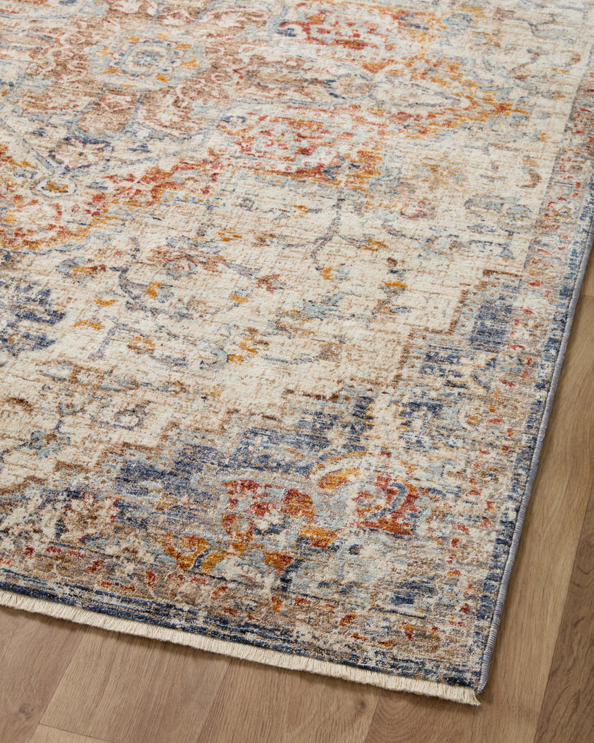 Sorrento Rug 05 | Ivory / Fiesta